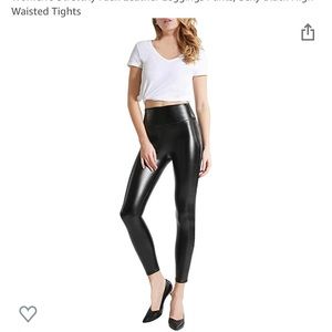 Faux leather leggings